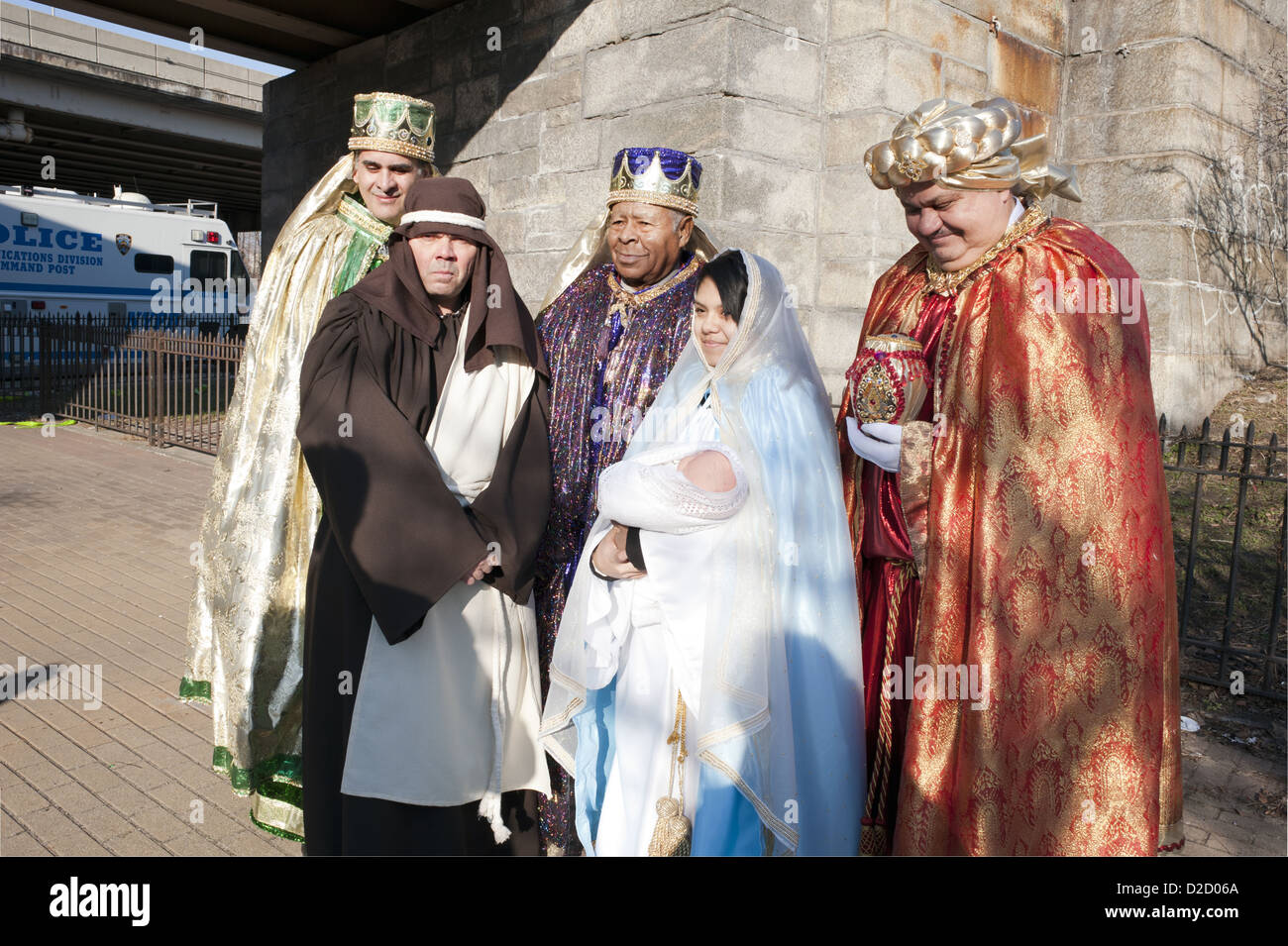 Die jährlichen drei Könige-Day-Parade in Bushwick Abschnitt von Brooklyn, 2013. Stockfoto