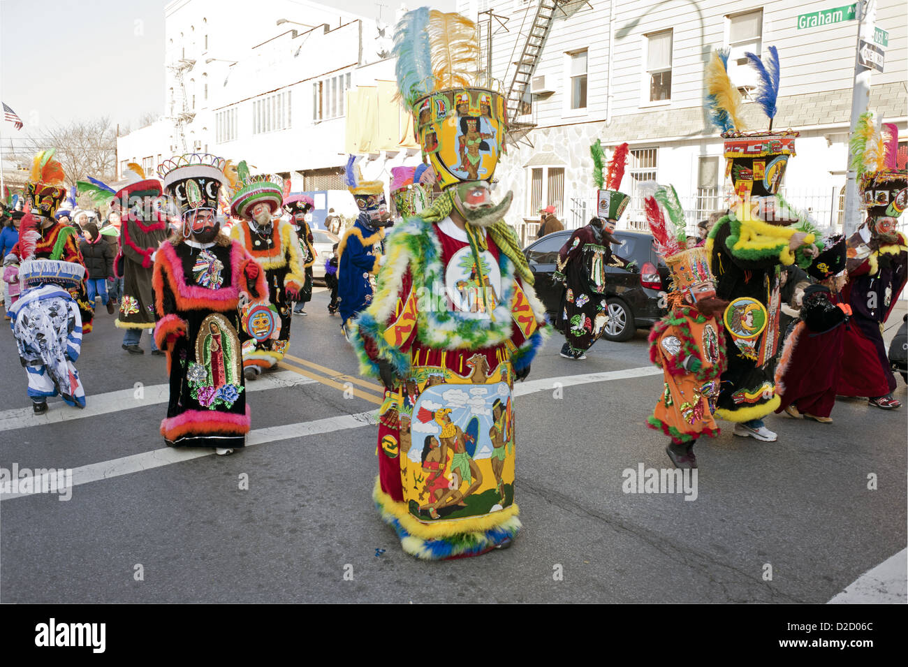 Jährlich drei Könige-Day-Parade in Bushwick Stadtteil von Brooklyn, 2013. Stockfoto
