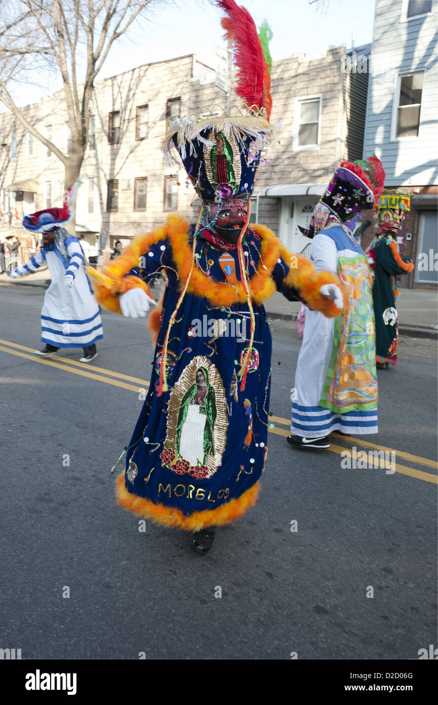 Jährlich drei Könige-Day-Parade in Bushwick Stadtteil von Brooklyn, 2013. Stockfoto