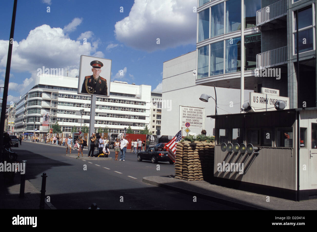 Deutschland. Berlin. Checkpoint Charlie. Stockfoto