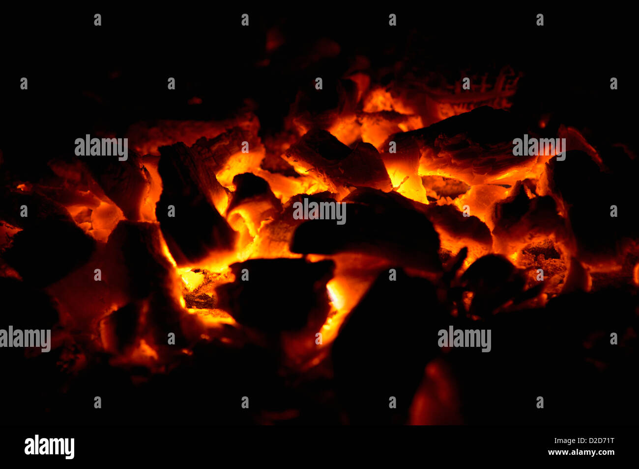Nahaufnahme der Glut Stockfoto Nahaufnahme der Glut Stockfoto