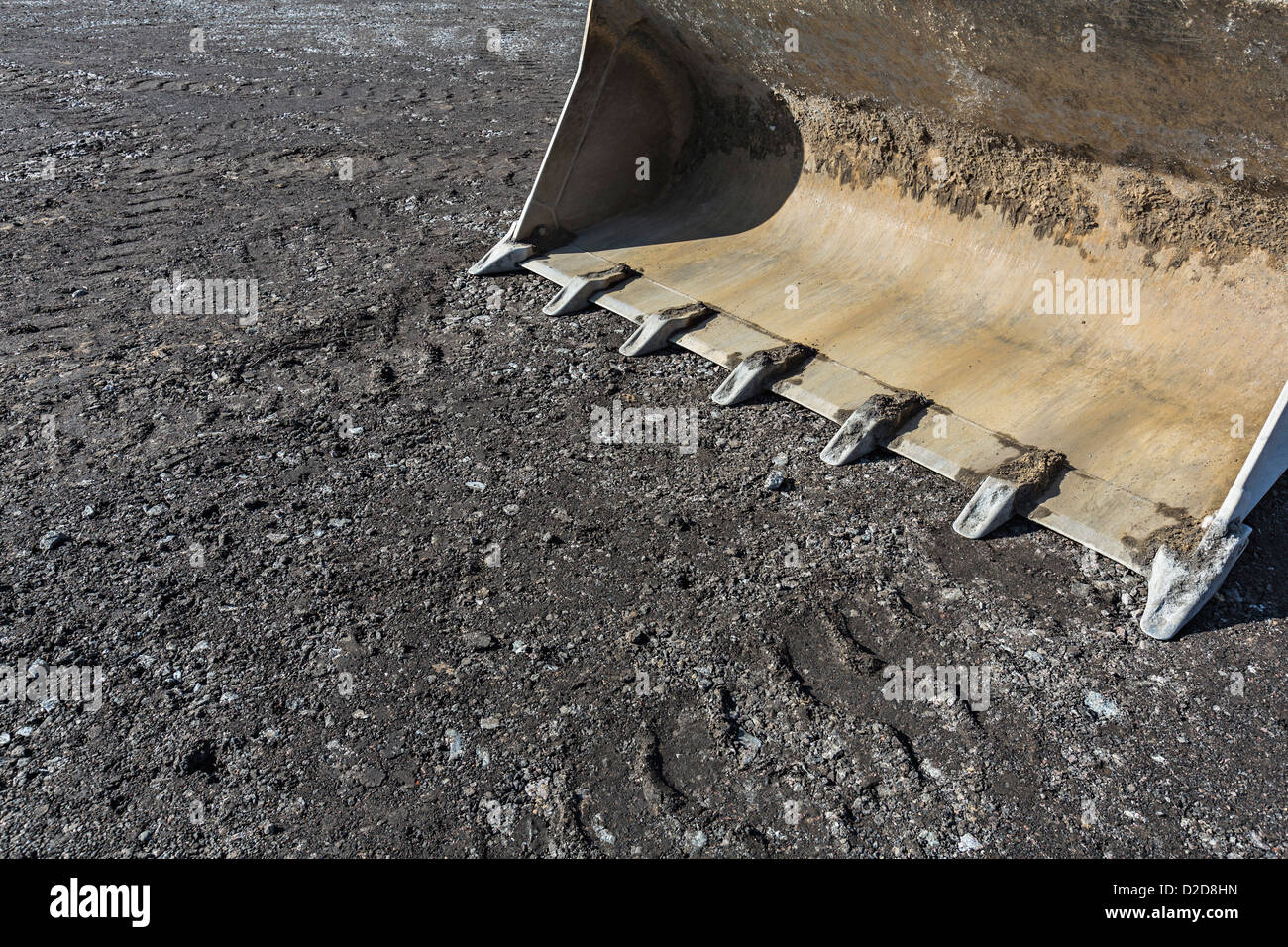 Schaufel von mechanischen digger Stockfoto