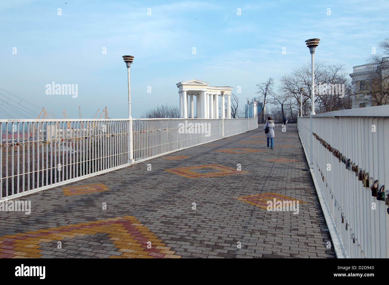 Mutter-in-Law-Brücke, das Zeichen der Liebe, Odessa, Ukraine, Europa Stockfoto