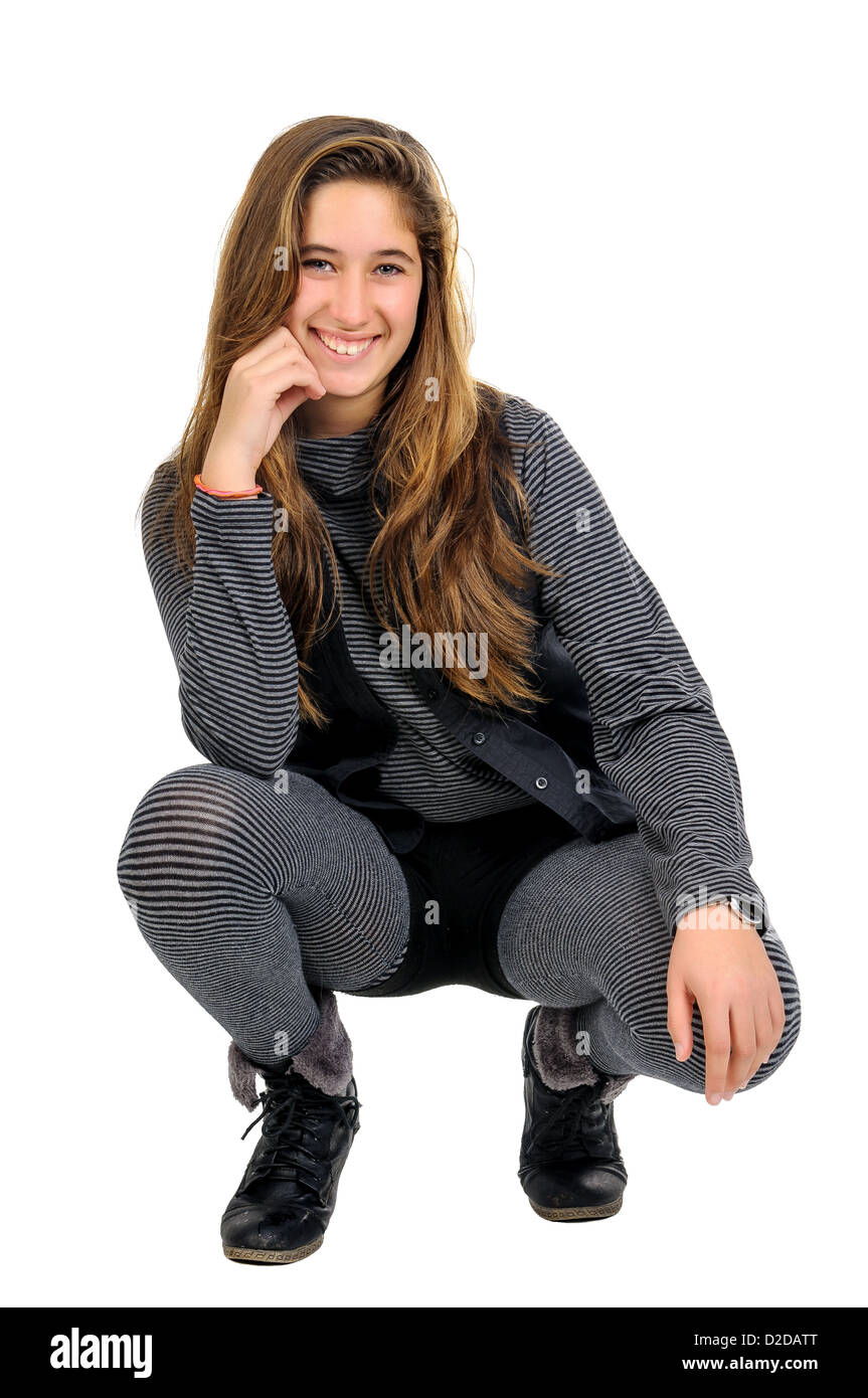 Junge teen mädchen Ausgeschnittene Stockfotos und -bilder - Alamy