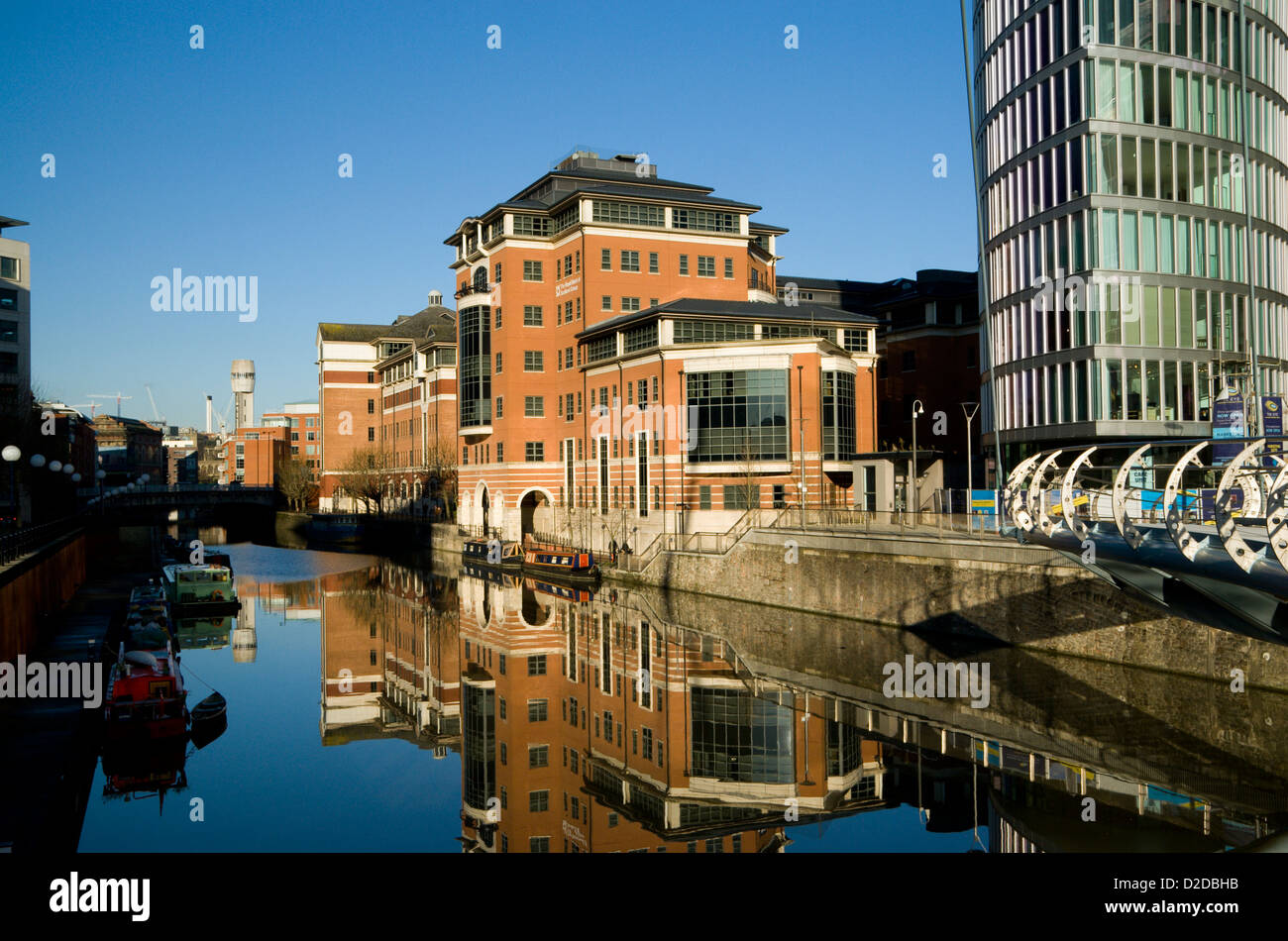 River Avon und Valentines Bridge, Temple Quay, Bristol. Stockfoto