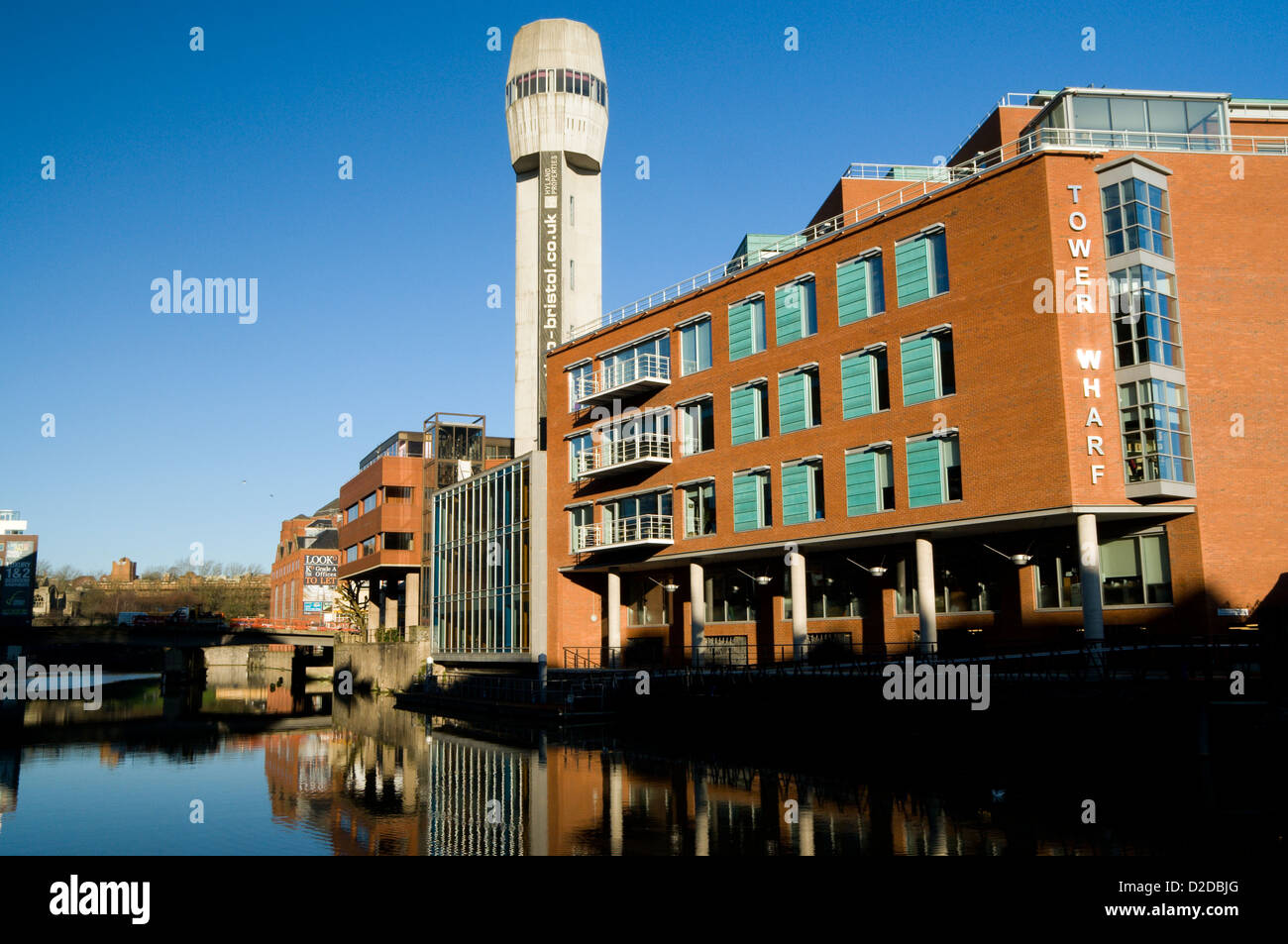 Shot Tower und Temple Quay Bristol england Stockfoto