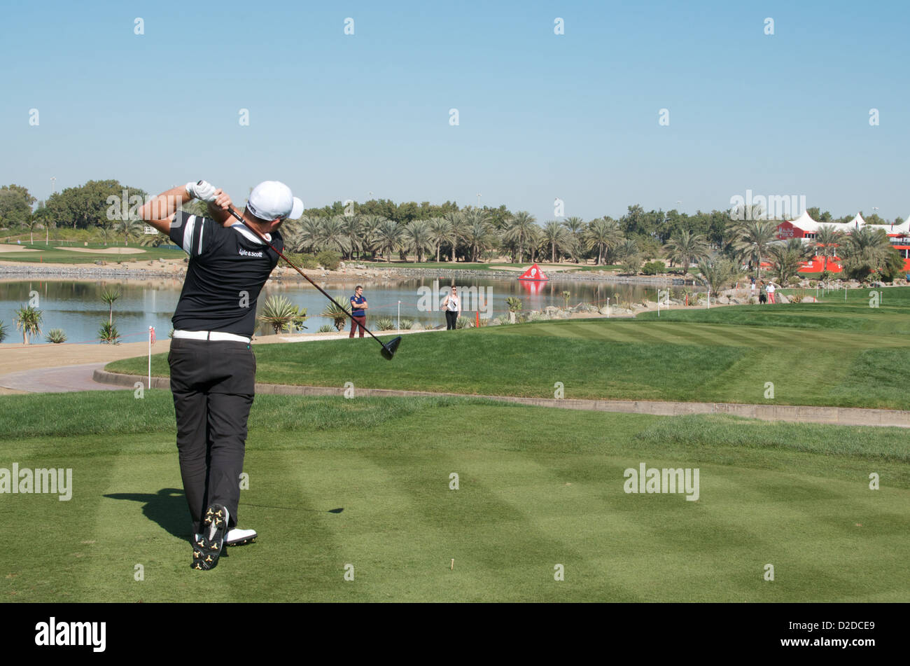 Meister Abu Dhabi Hsbc Golf Stockfoto