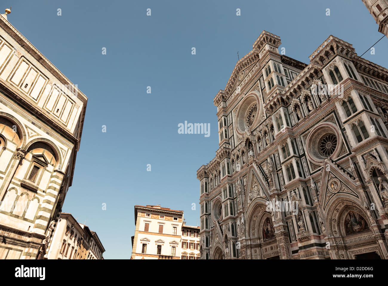 Die wunderschöne Piazza del Duomo, Florenz Stockfoto