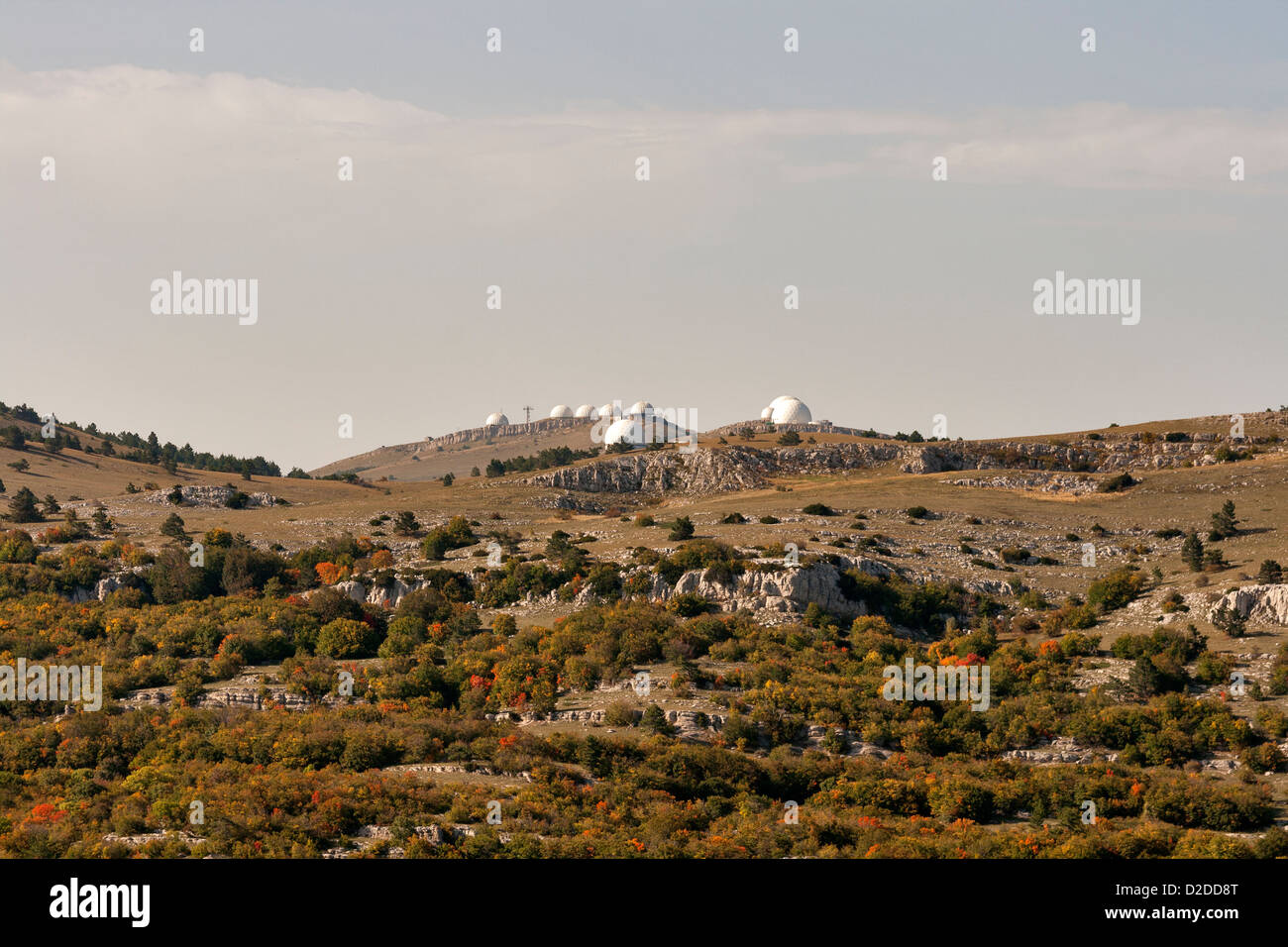 Krim-Observatorium auf der Hochebene von Berg Ai-Petri Stockfoto