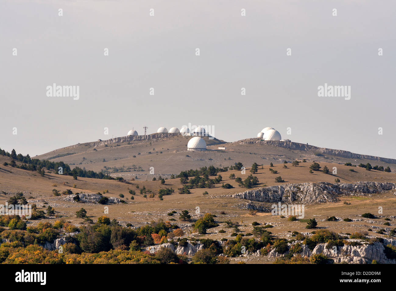 Krim-Observatorium auf der Hochebene von Berg Ai-Petri Stockfoto