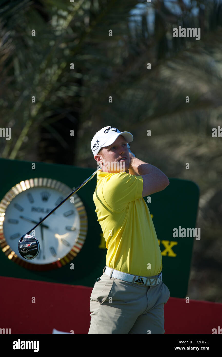 David horsey master Golfspieler in Abu Dhabi championship Stockfoto