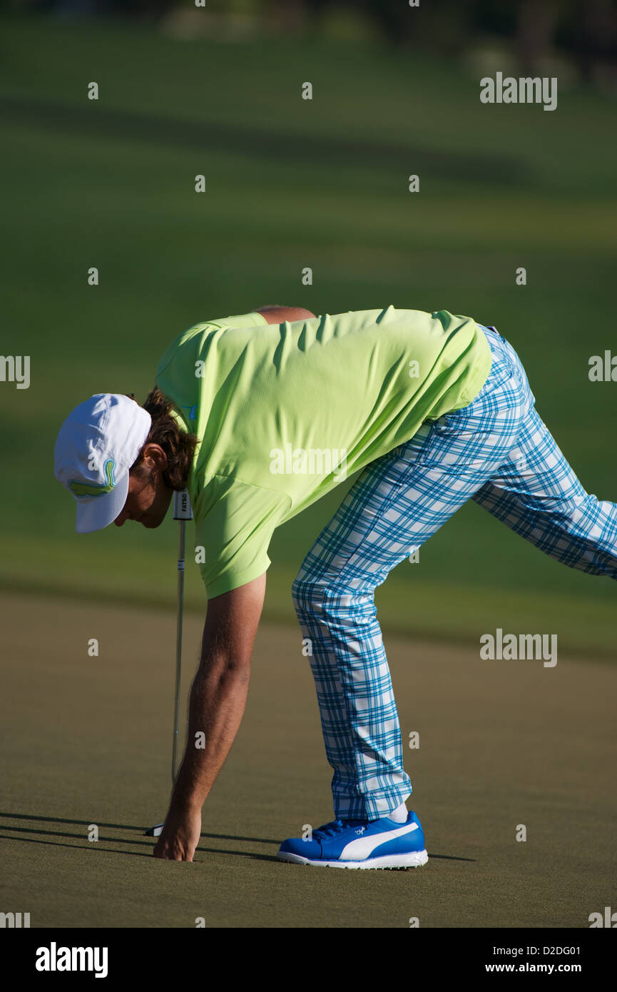 Johan Edfors Golf master-Spieler während der Abu Dhabi championship Stockfoto