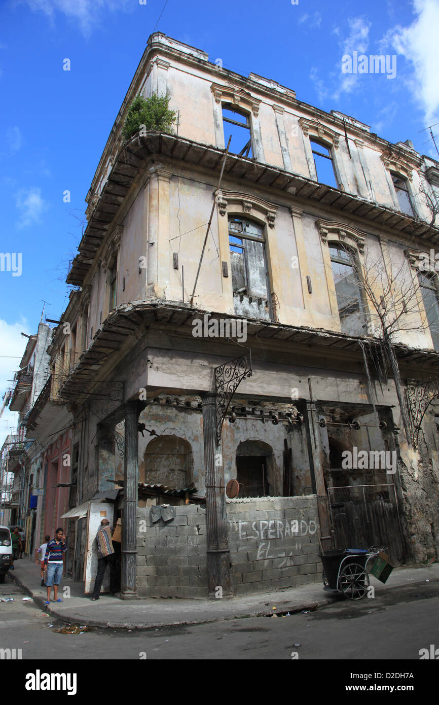 Kubanische Gebäude in Havanna Kuba Stockfoto