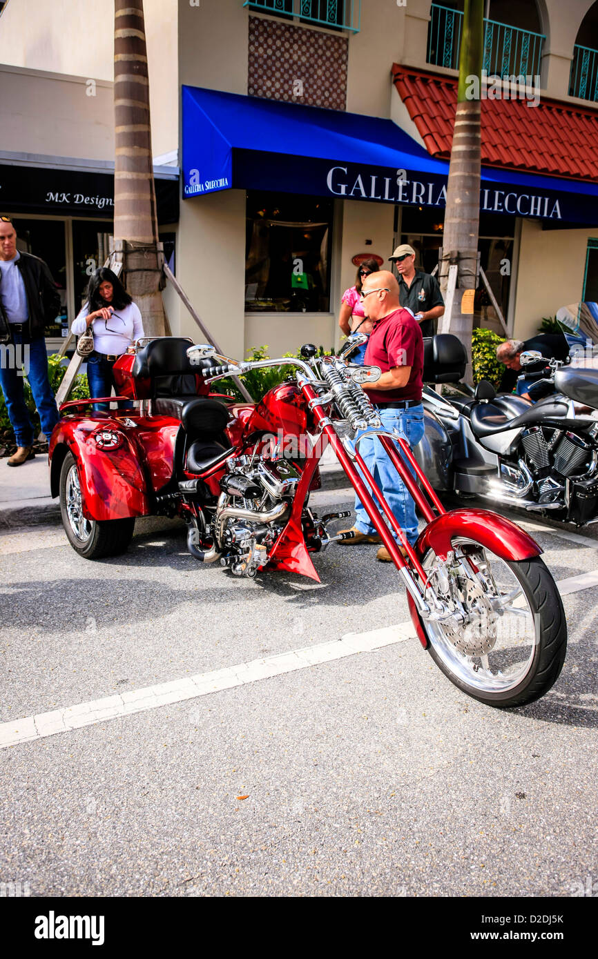 Harley Trike bei der Donner in der Bucht Motorrad-Event in Sarasota Florida Stockfoto