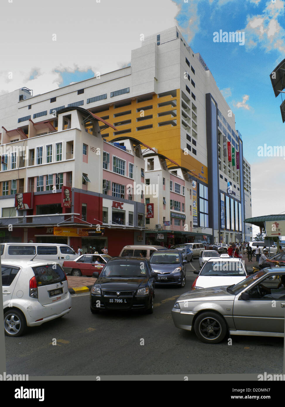 Malaysia, Borneo, Sabah State, Sandakan Stadt, Verkehr Stockfoto