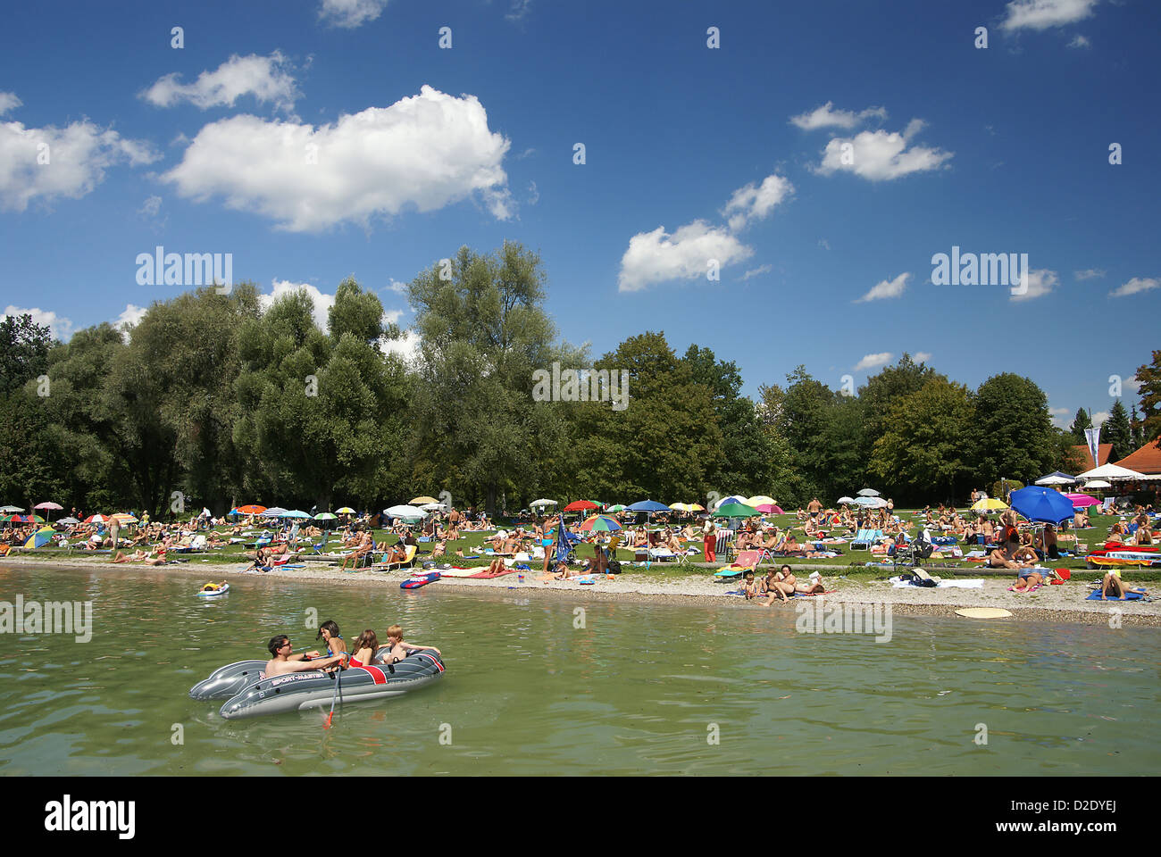 Menschen, Sonne, Bad, Starnberger See, Bayern Stockfotografie - Alamy