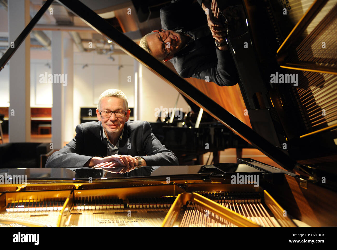 Berlin, Deutschland, Karl Schulze, Geschäftsführer der Firma C. Bechstein Stockfoto