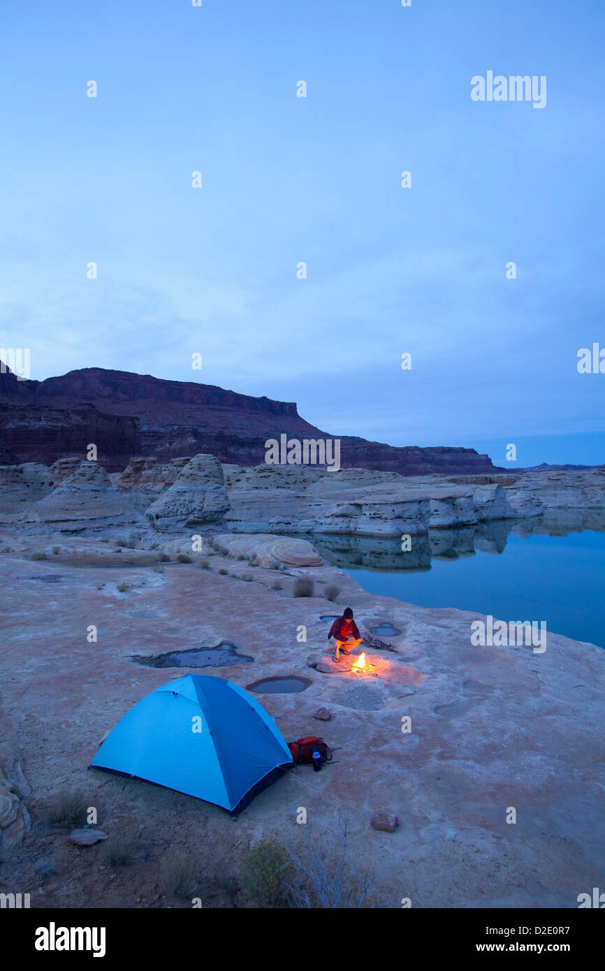 Camping in Utah. Stockfoto