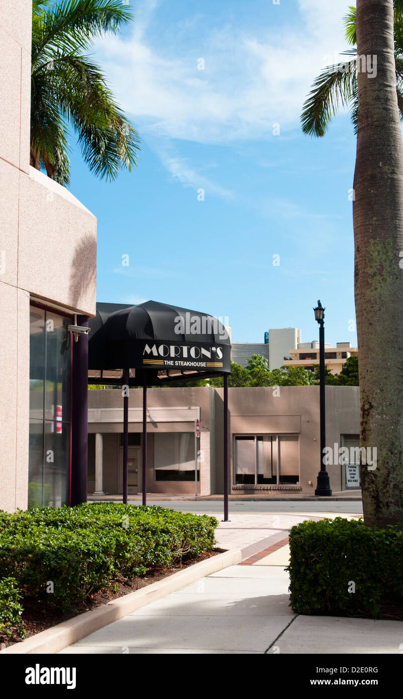 Mortons Steakhouse in West Palm Beach Florida Stockfoto