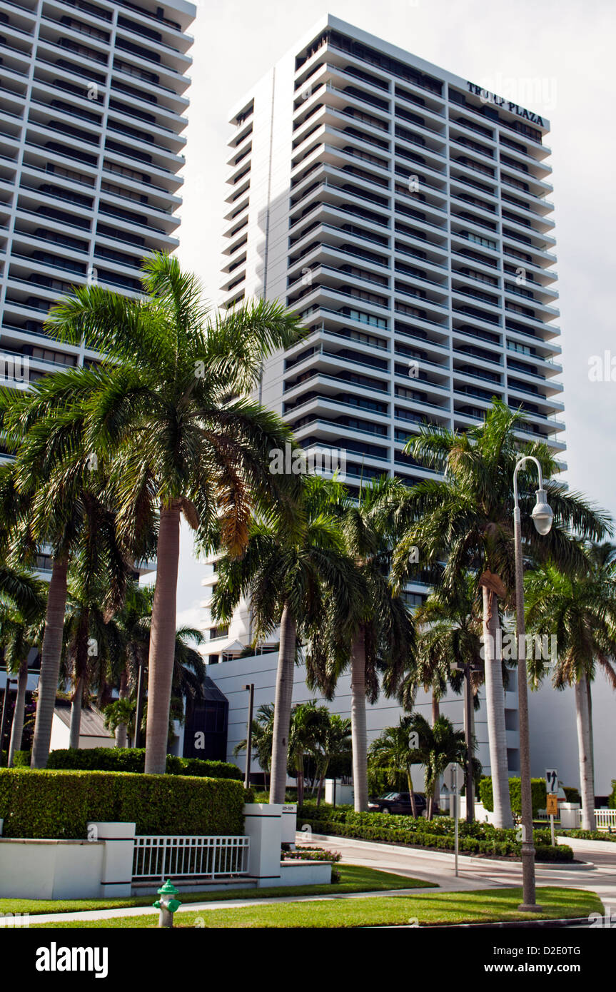 Trump Towers in West Palm Beach Florida Stockfoto