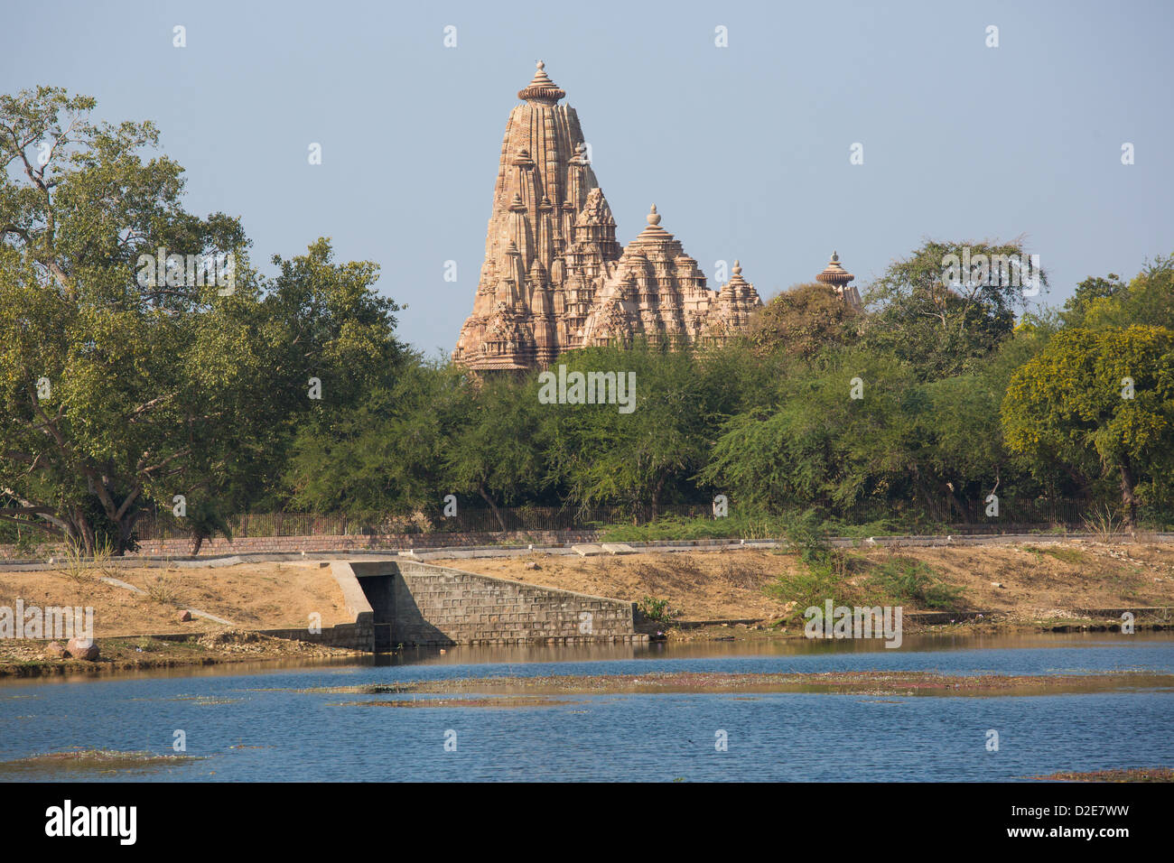Hindu-Tempel in Khajuraho, Indien Stockfoto