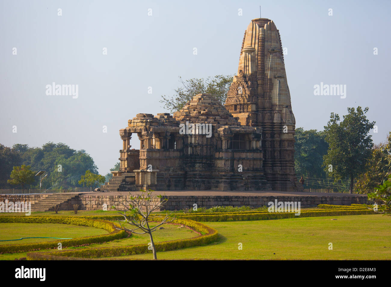 Hindu-Tempel in Khajuraho, Indien Stockfoto