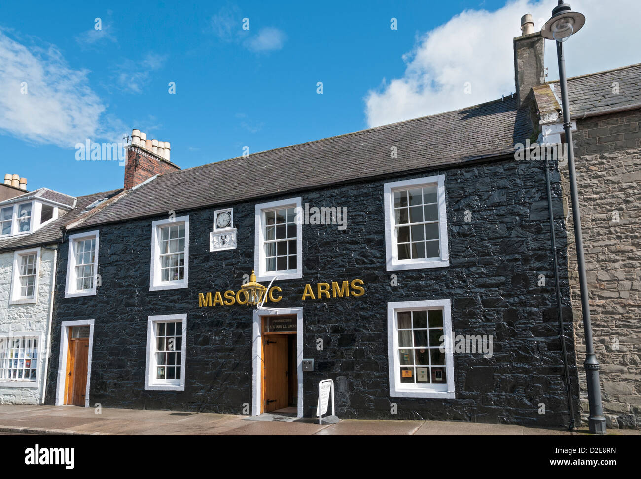 Schottland, Kirkcudbright, The Freimaurer Arms, Pub, bar Stockfoto