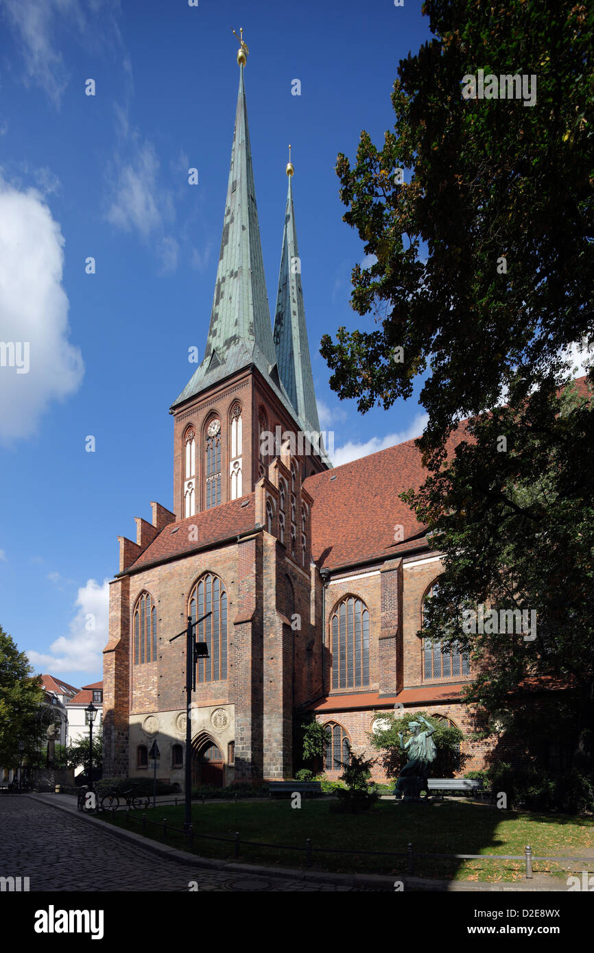 Berlin, Deutschland, Leipziger Nikolaiviertel in Berlin-Mitte Stockfoto