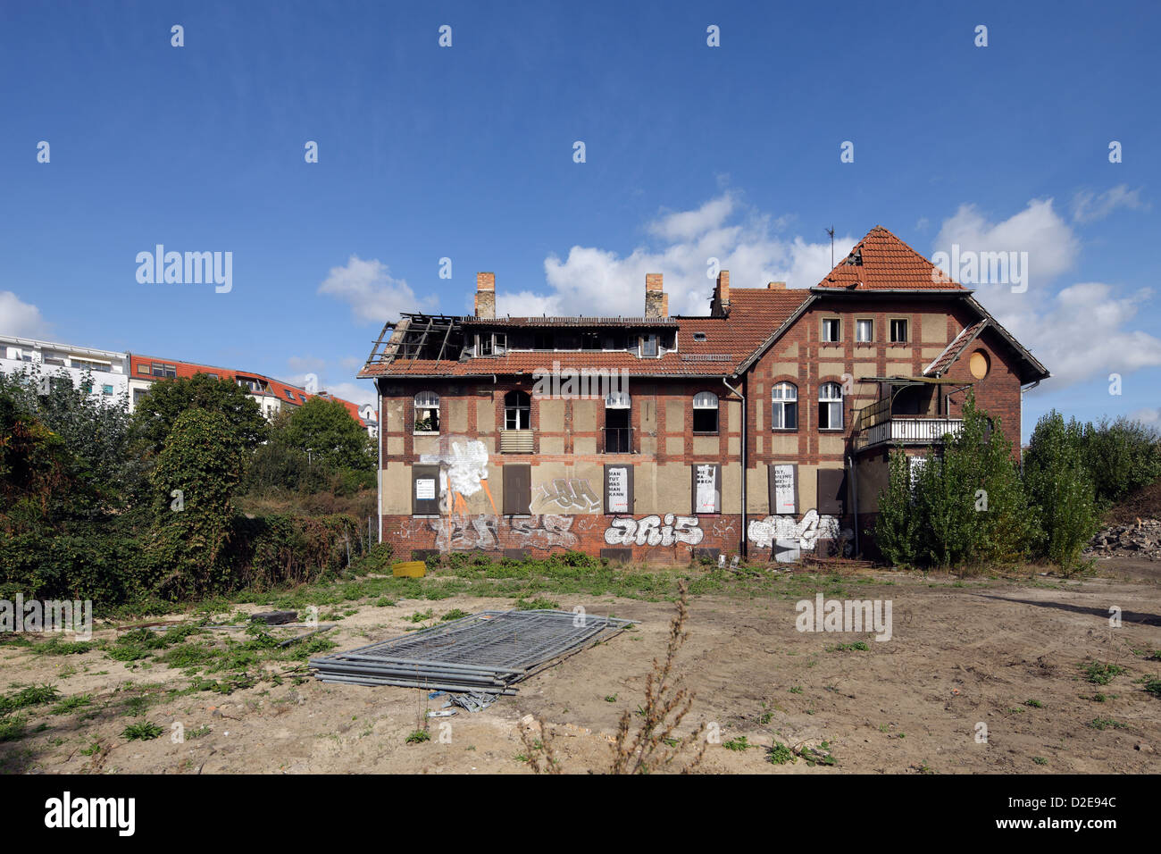 Berlin, Deutschland, Ruinen der offizielle Residenz am Ostkreuz Stockfoto