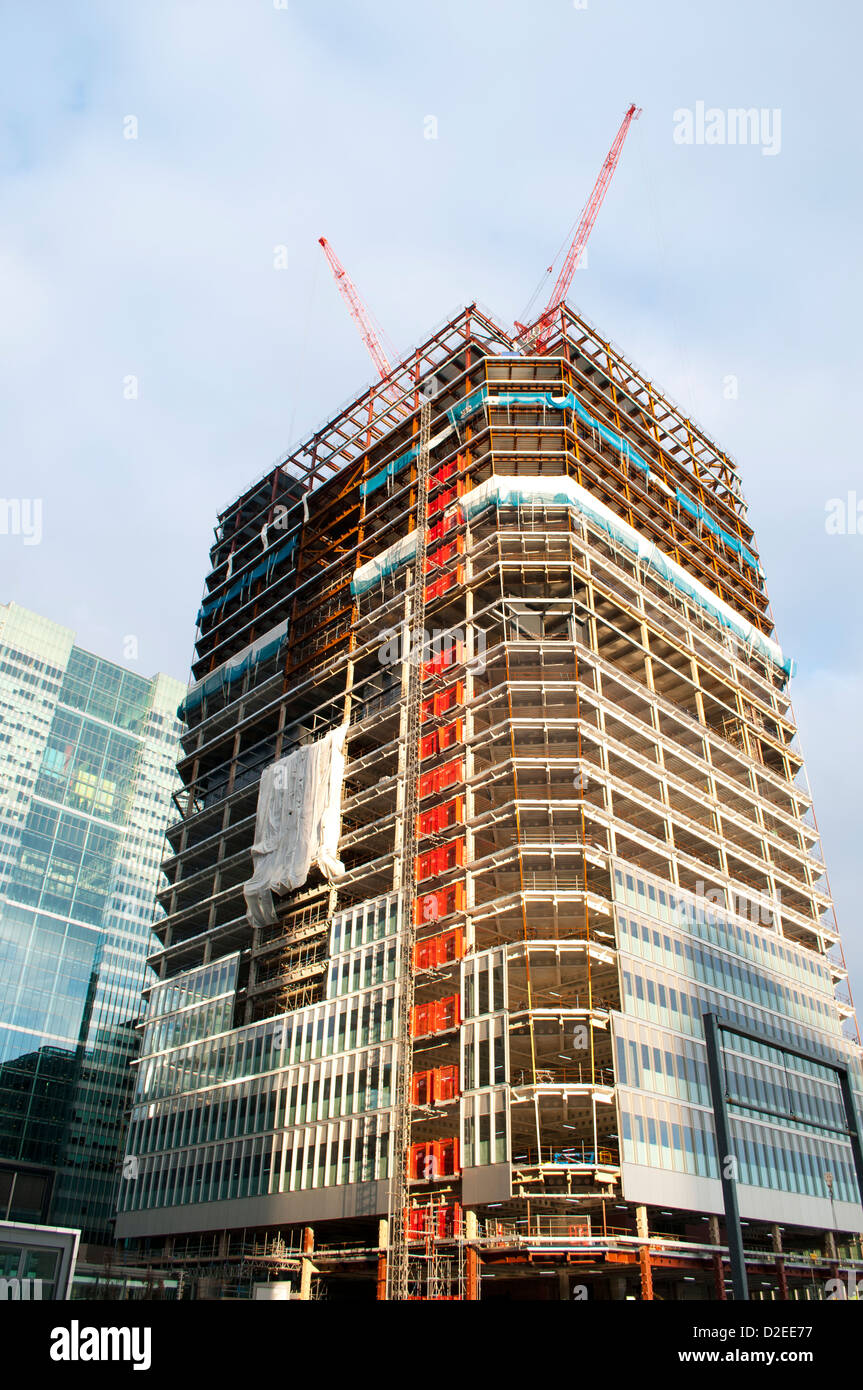 Bau Industrie, Canary Wharf, London, UK Stockfoto