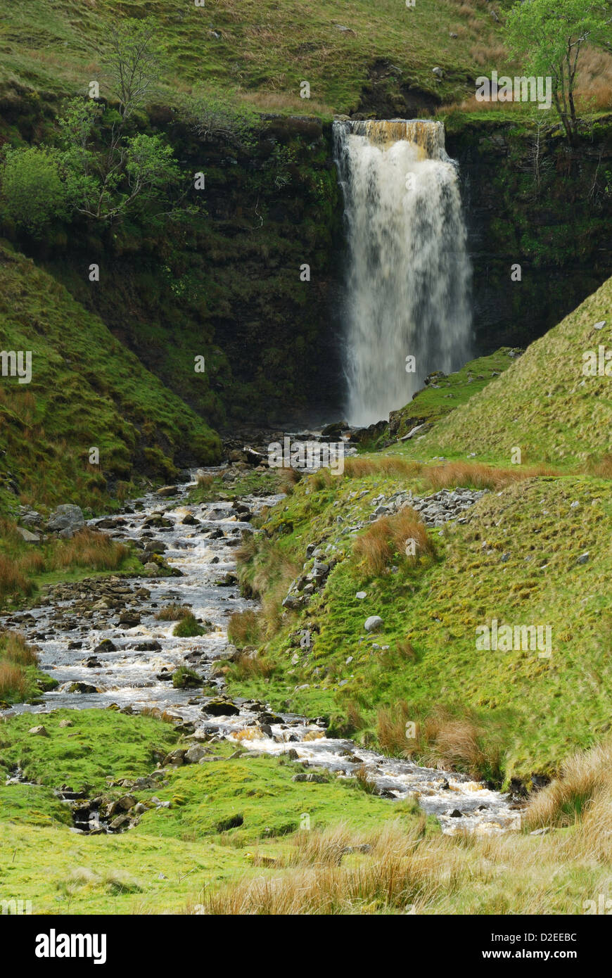 Wasserfall am Ende der Whernside in Yorkshire Dales Stockfoto