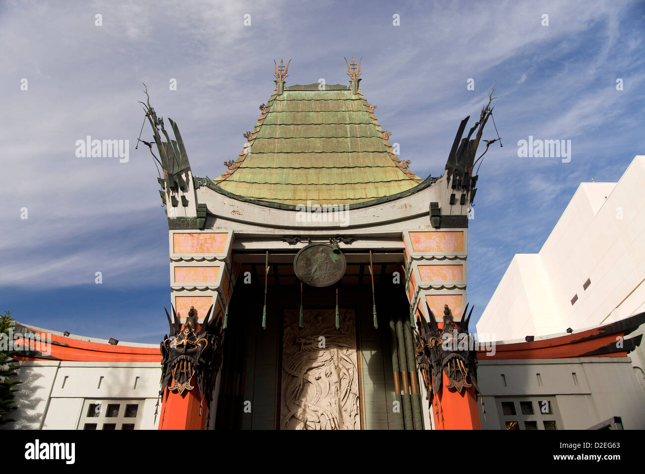 berühmte Kino Graumans Chinese Theatre in Hollywood, Los Angeles, California, Vereinigte Staaten von Amerika, USA Stockfoto