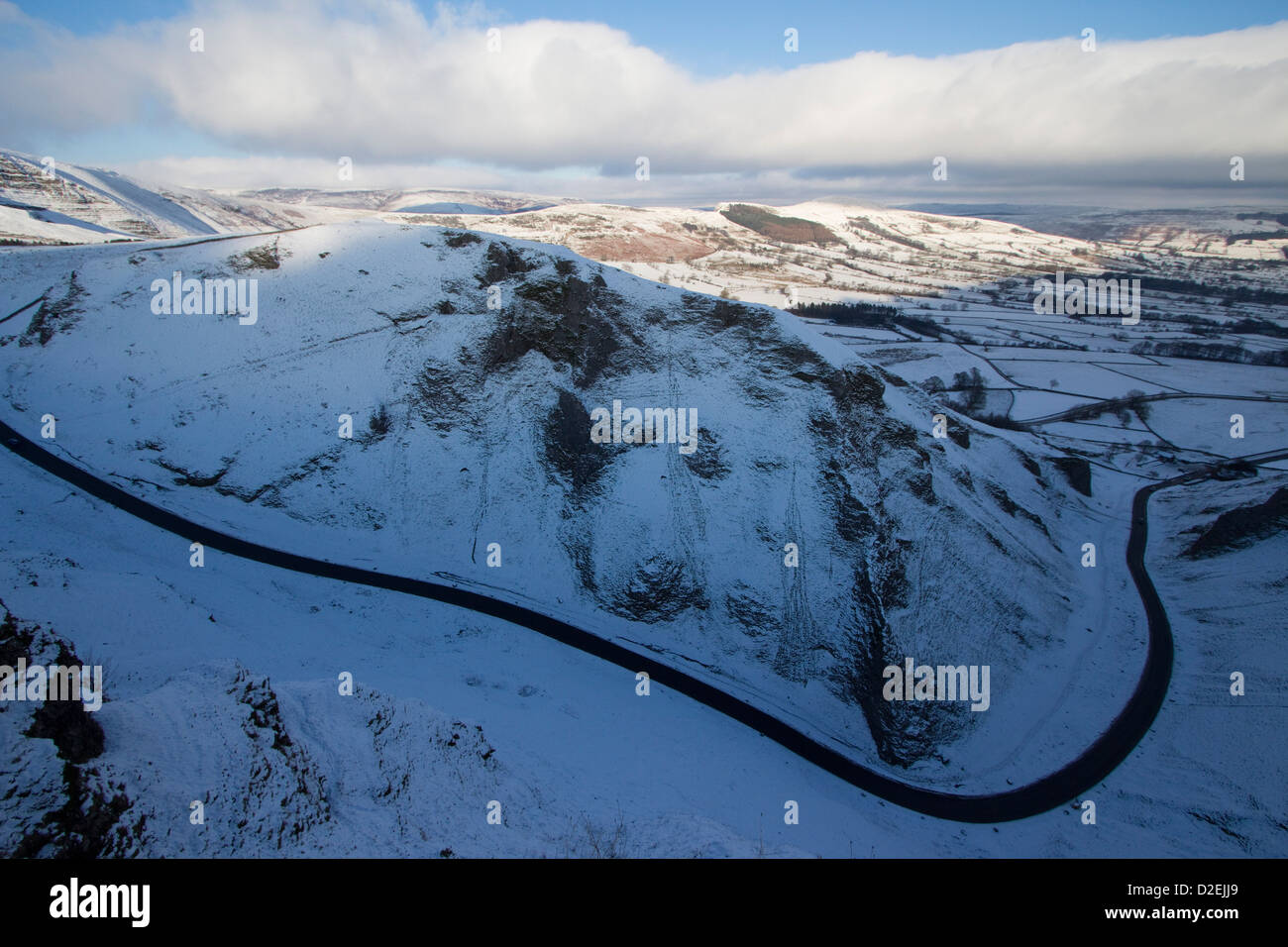 Winnats Pass High Peak Nationalpark Derbyshire England uk Stockfoto