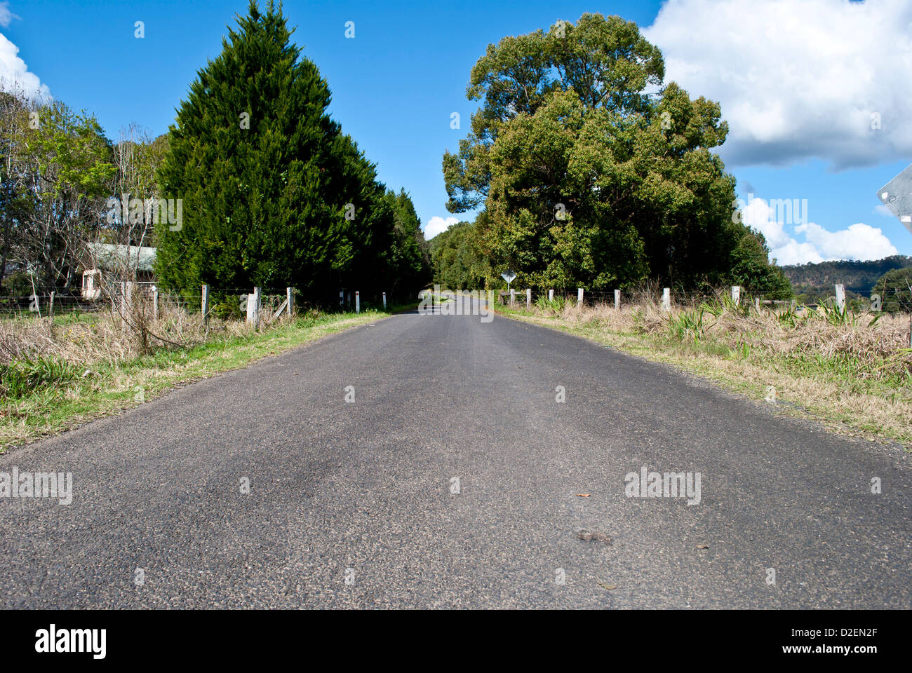 Straße in Nimbin, Australien Stockfoto