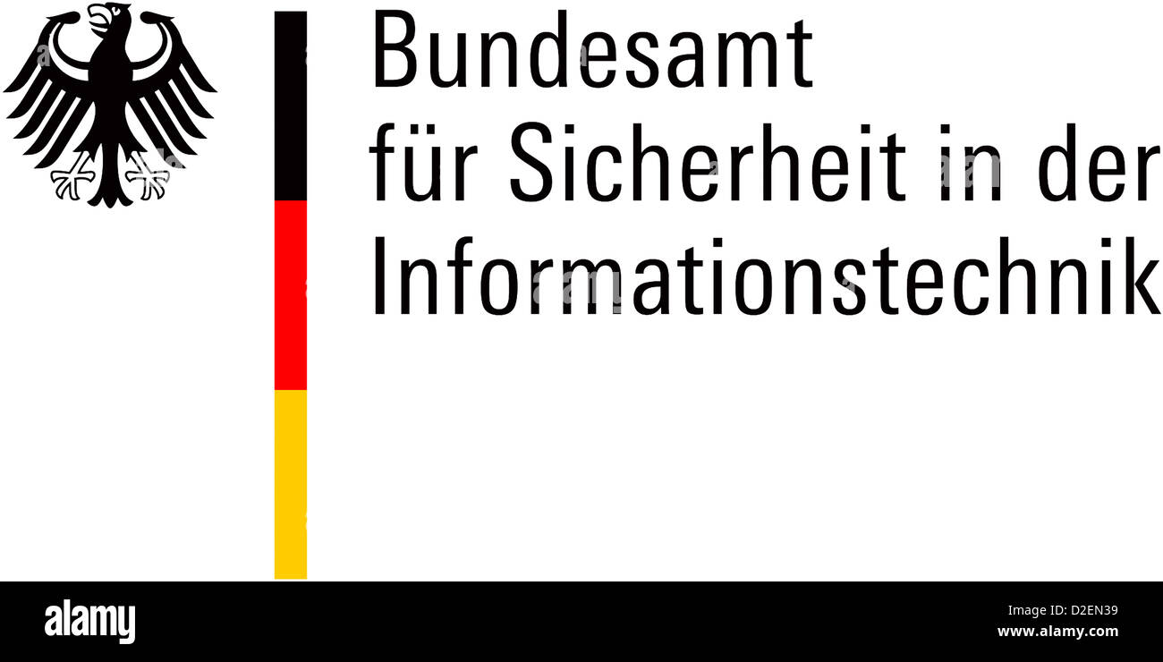 Logo der deutschen Information Security Agency GISA mit Sitz in Bonn. Stockfoto