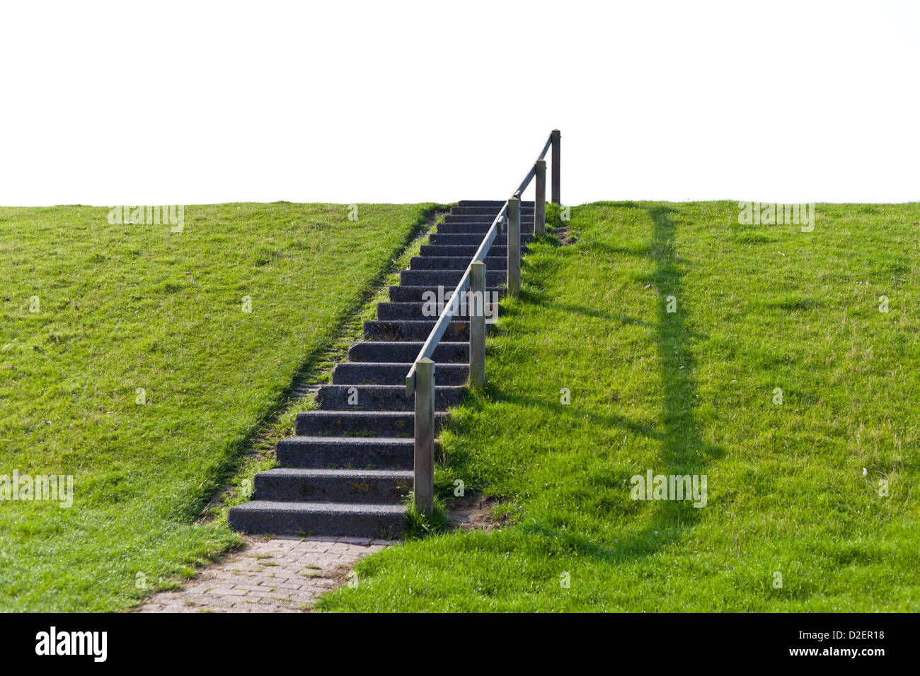Einfache Treppe direkt den Weg in die Zukunft Stockfoto