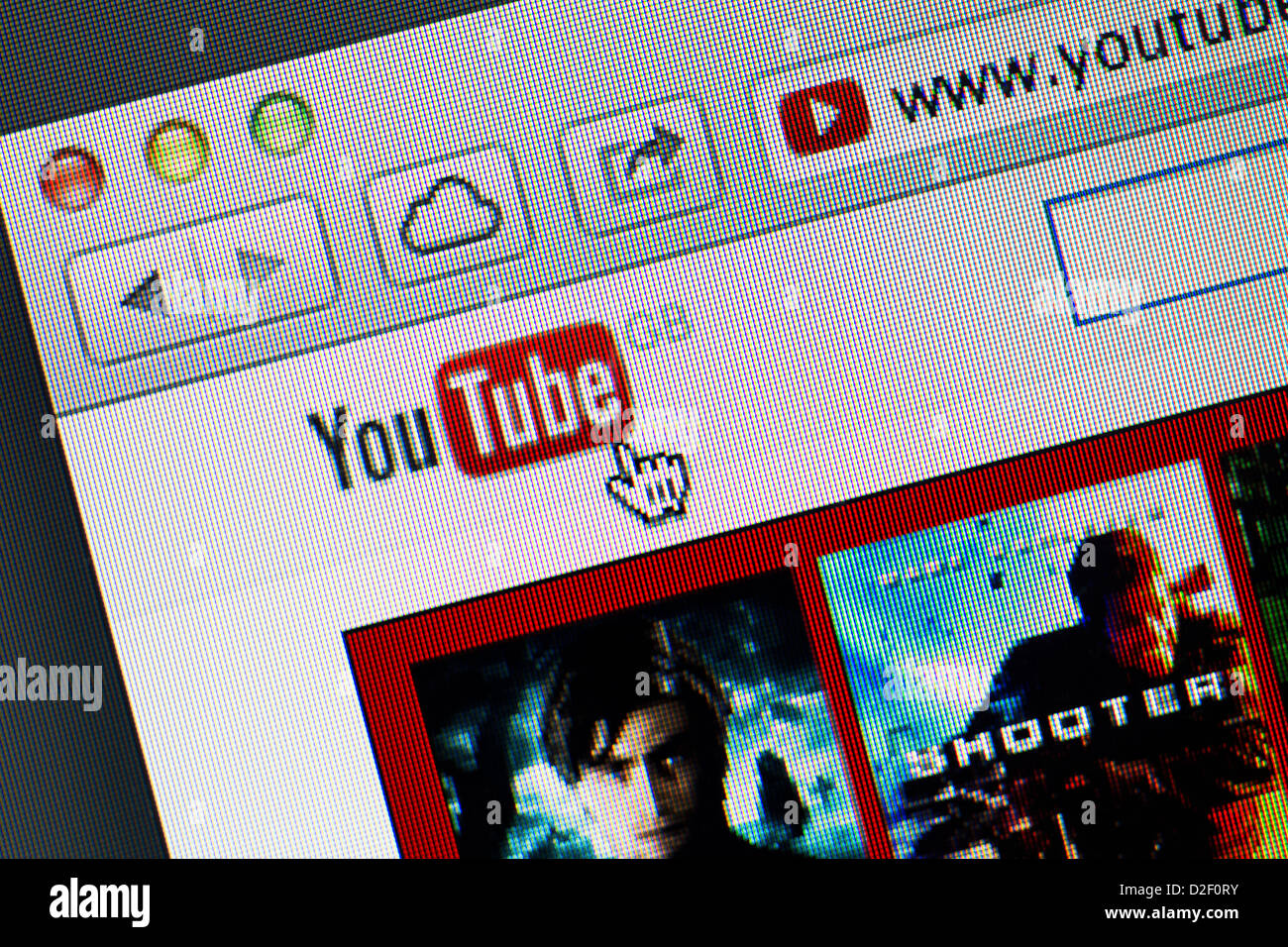 Sie Rohr-Logo und Website hautnah Stockfoto