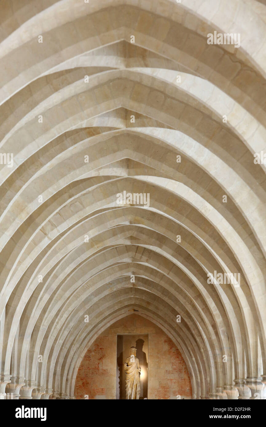 Collège des Bernardins in Paris. Kirchenschiff Paris. Frankreich. Stockfoto