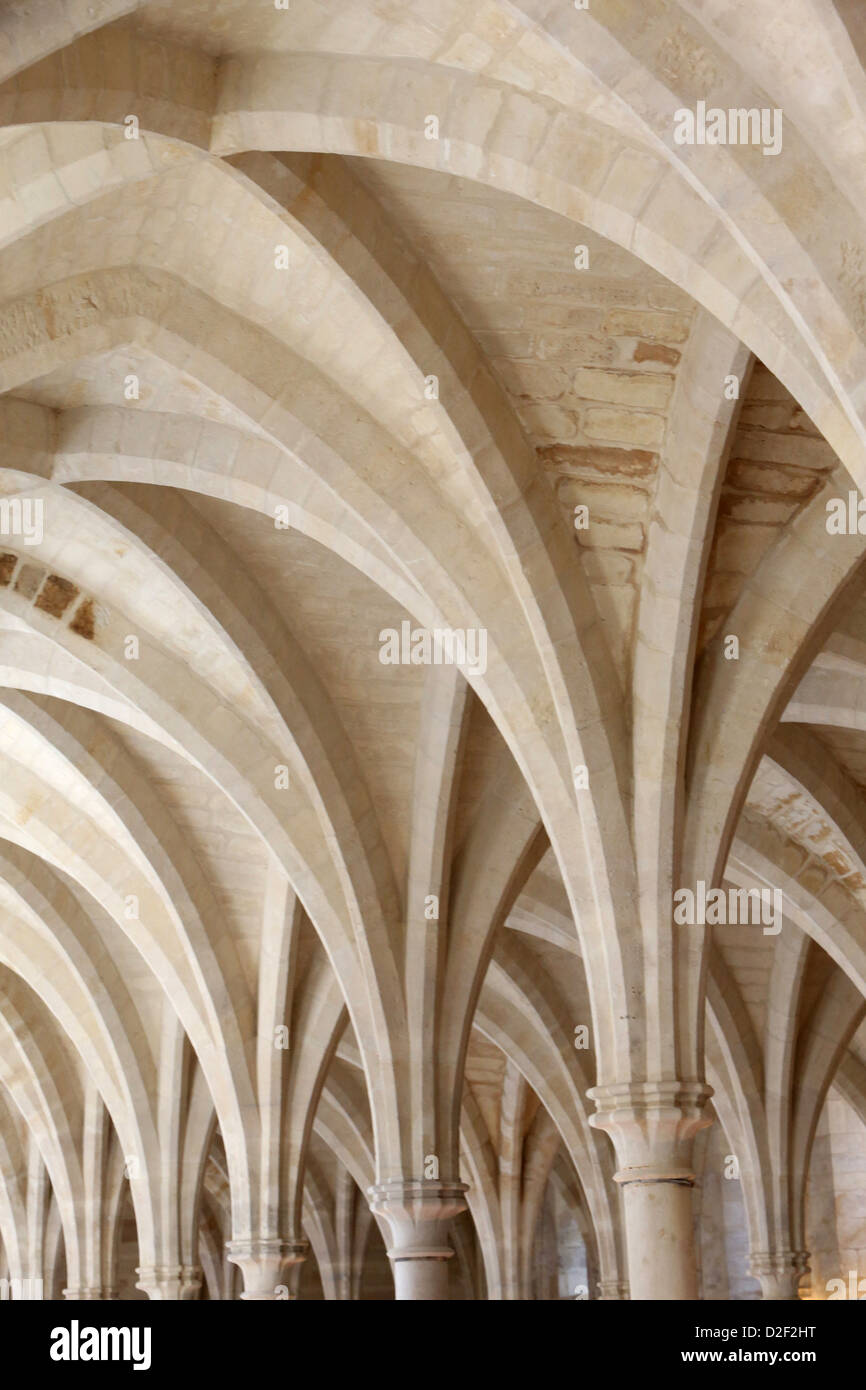 Collège des Bernardins in Paris. Kirchenschiff Paris. Frankreich. Stockfoto