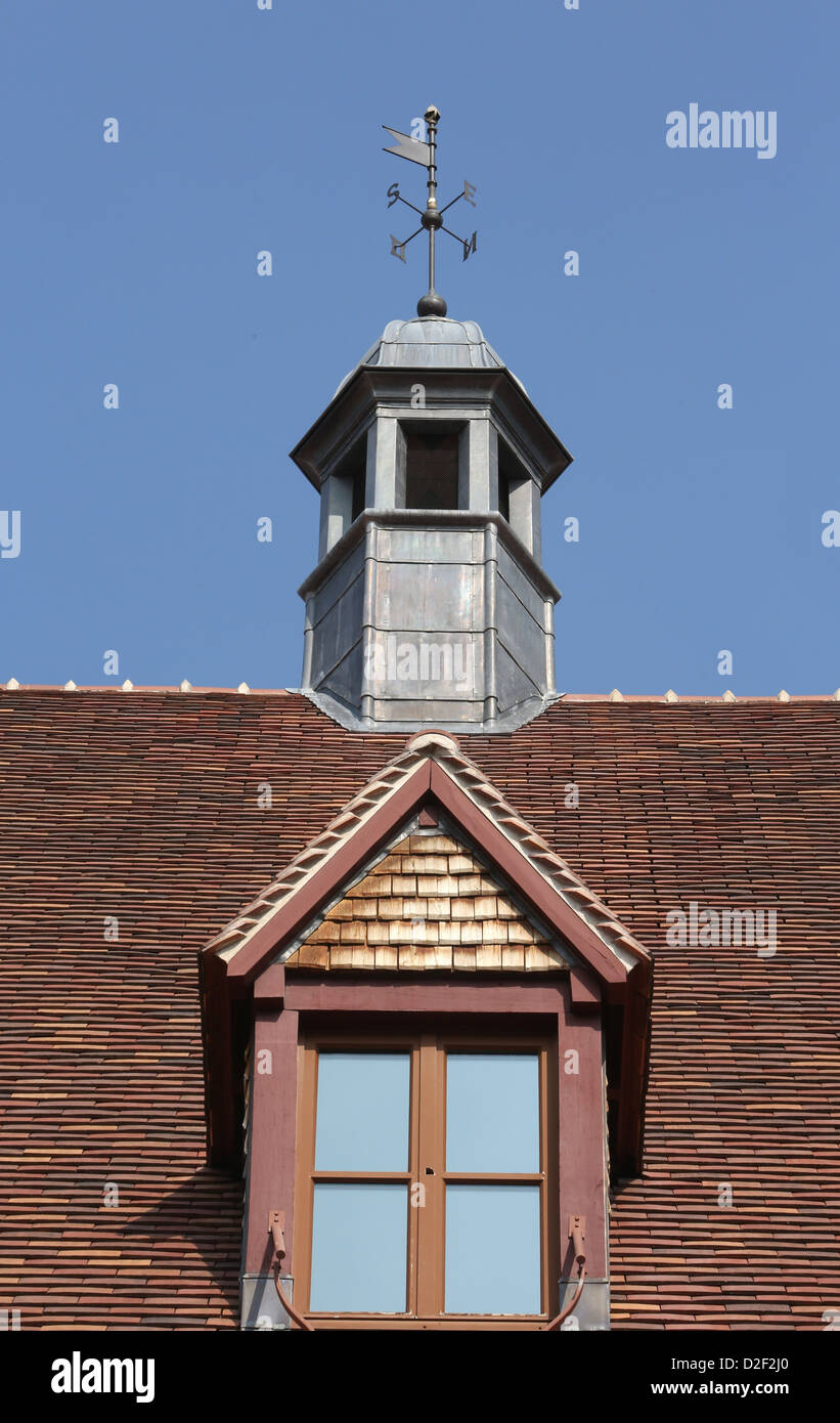 Collège des Bernardins in Paris. Federball Paris. Frankreich. Stockfoto