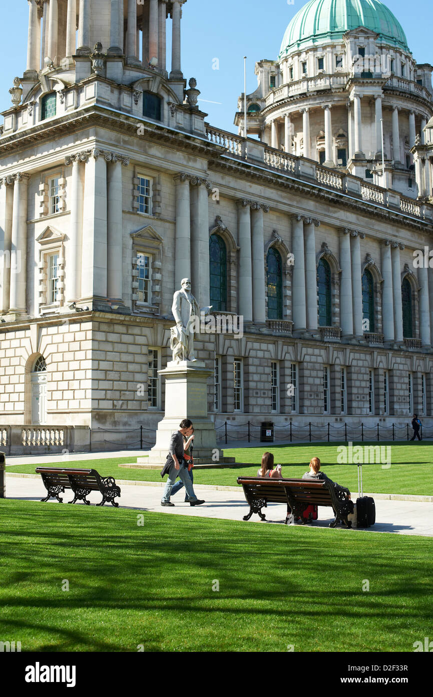 Rathaus von Belfast, Nordirland Stockfoto