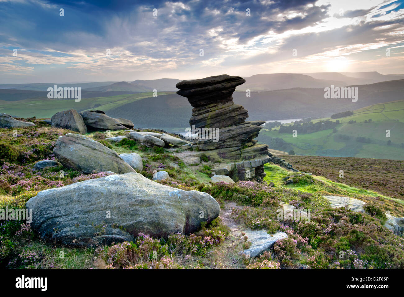 Salzstreuer, Derwent Rand, Peak District National Park, Derbyshire, England, Vereinigtes Königreich Stockfoto
