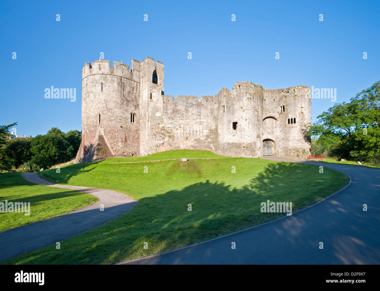 Chepstow Castle, Chepstow, Monmouthshire, Süd-Wales, UK Stockfoto
