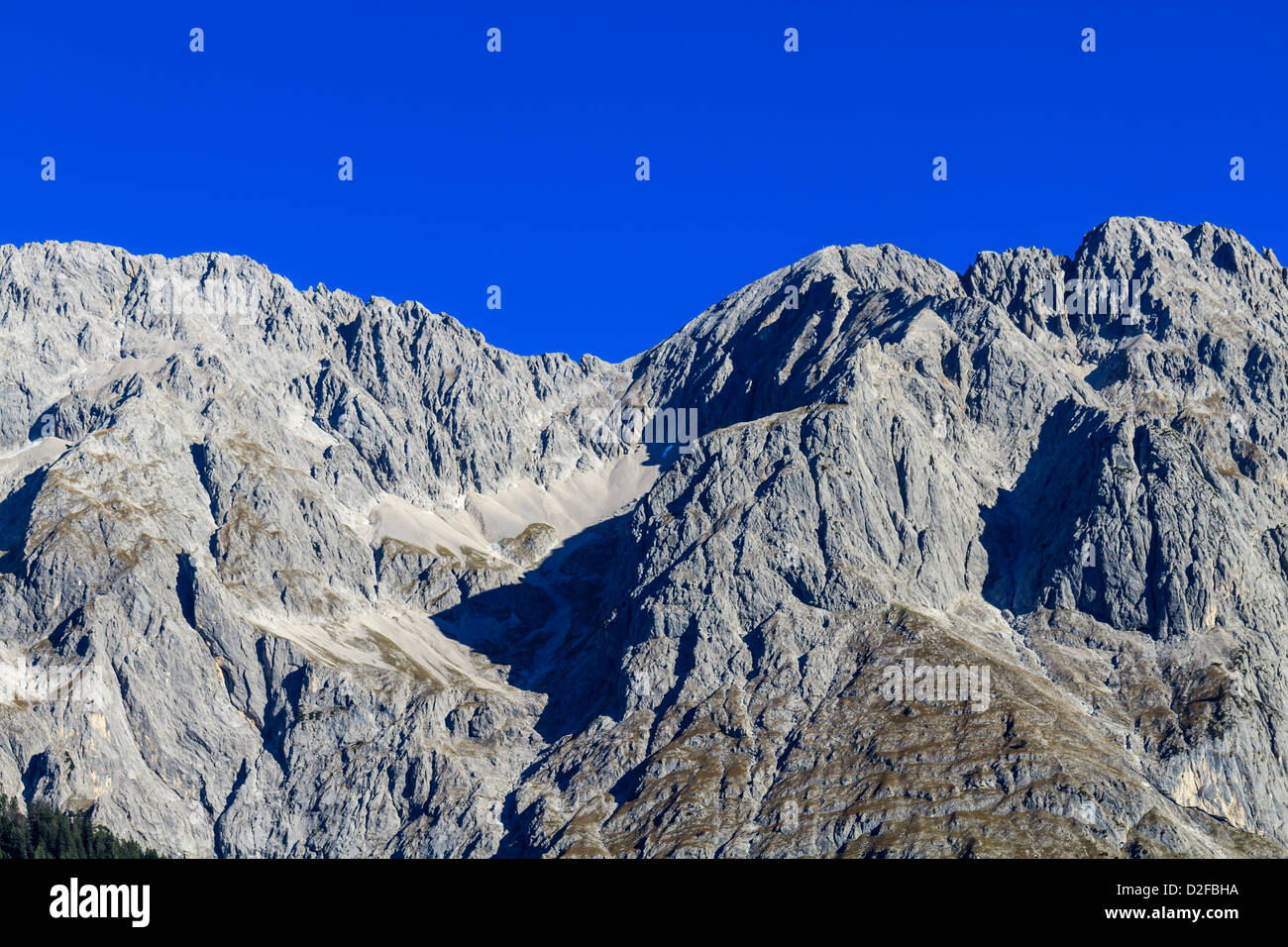 Gebirge in den europäischen Alpen Stockfoto