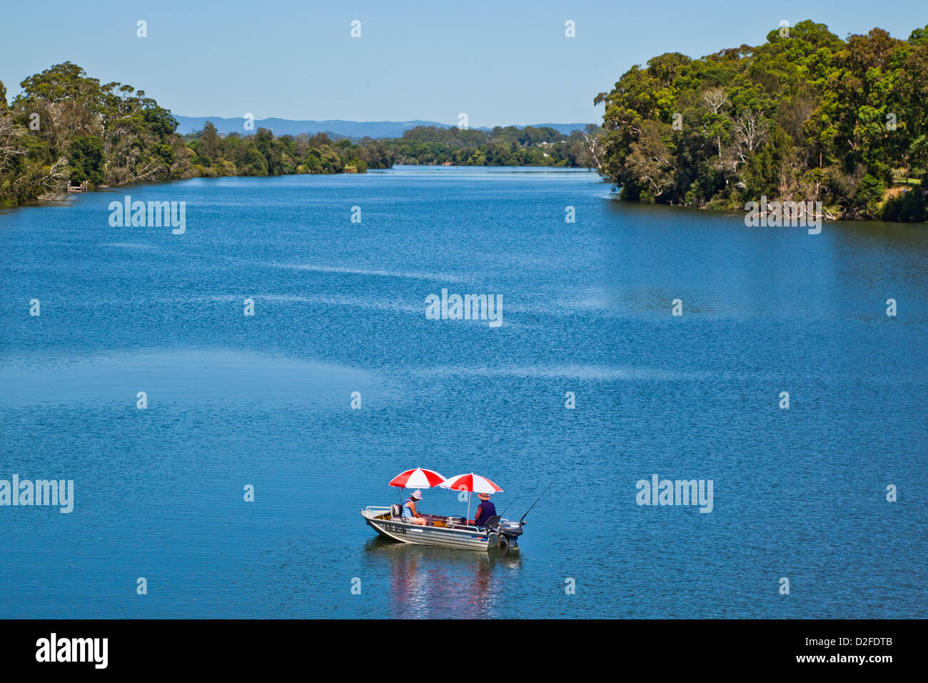 Australien, New South Wales, Mitte Nordküste, Port Macquarie-Hastings Rat, Manning River bei Sancrox Stockfoto