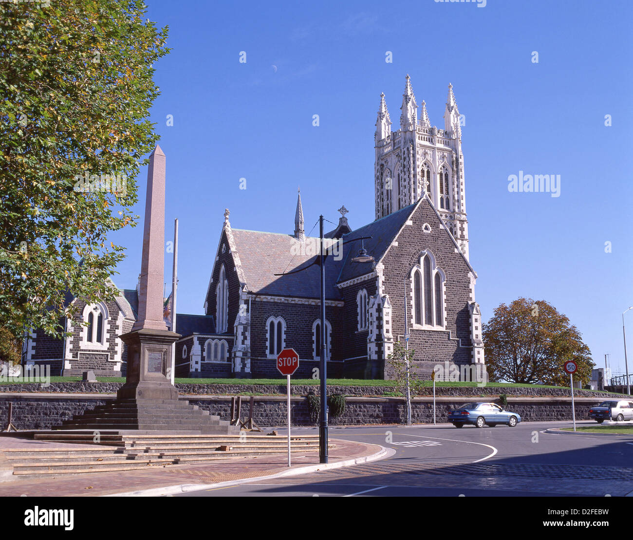 St. Marien (anglikanischen) Kirche, Church Street, Timaru, Canterbury, Neuseeland Stockfoto