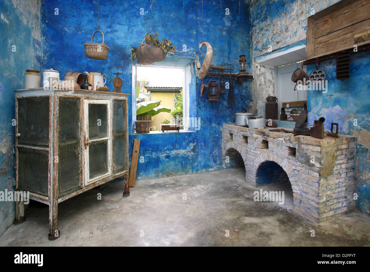 Die Küche, der Lawaetz Familienmuseum, St. Croix, Amerikanische Jungferninseln, Karibik Stockfoto