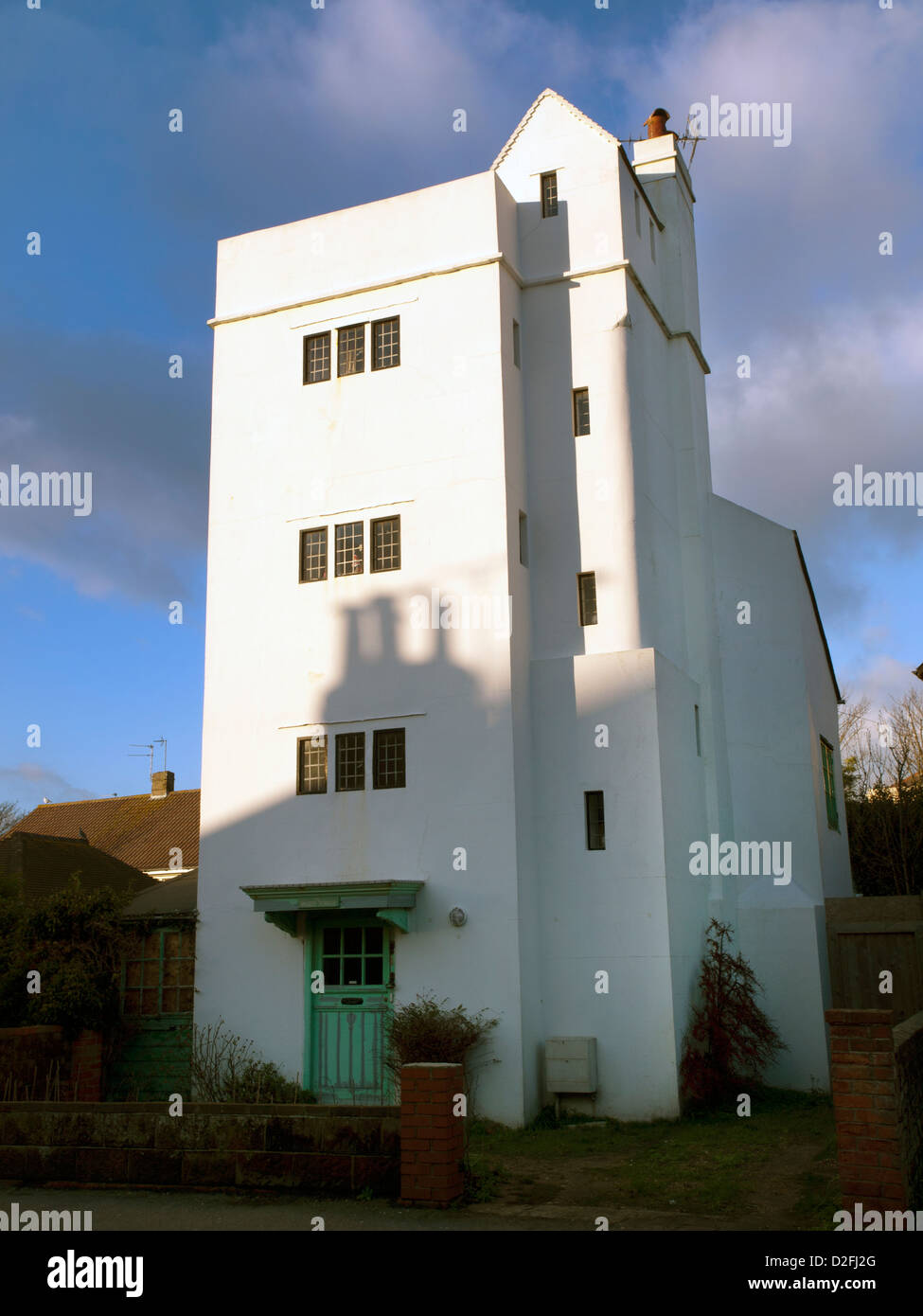 Der weiße Turm in Bognor Regis, vom Architekten John Hawes entworfen Stockfoto