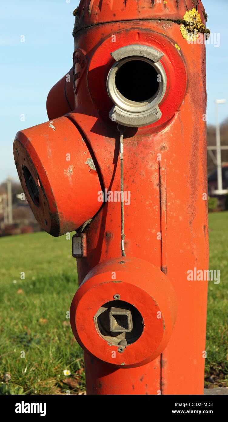 Wasser-Stecker für Feuerwehrleute Stockfoto