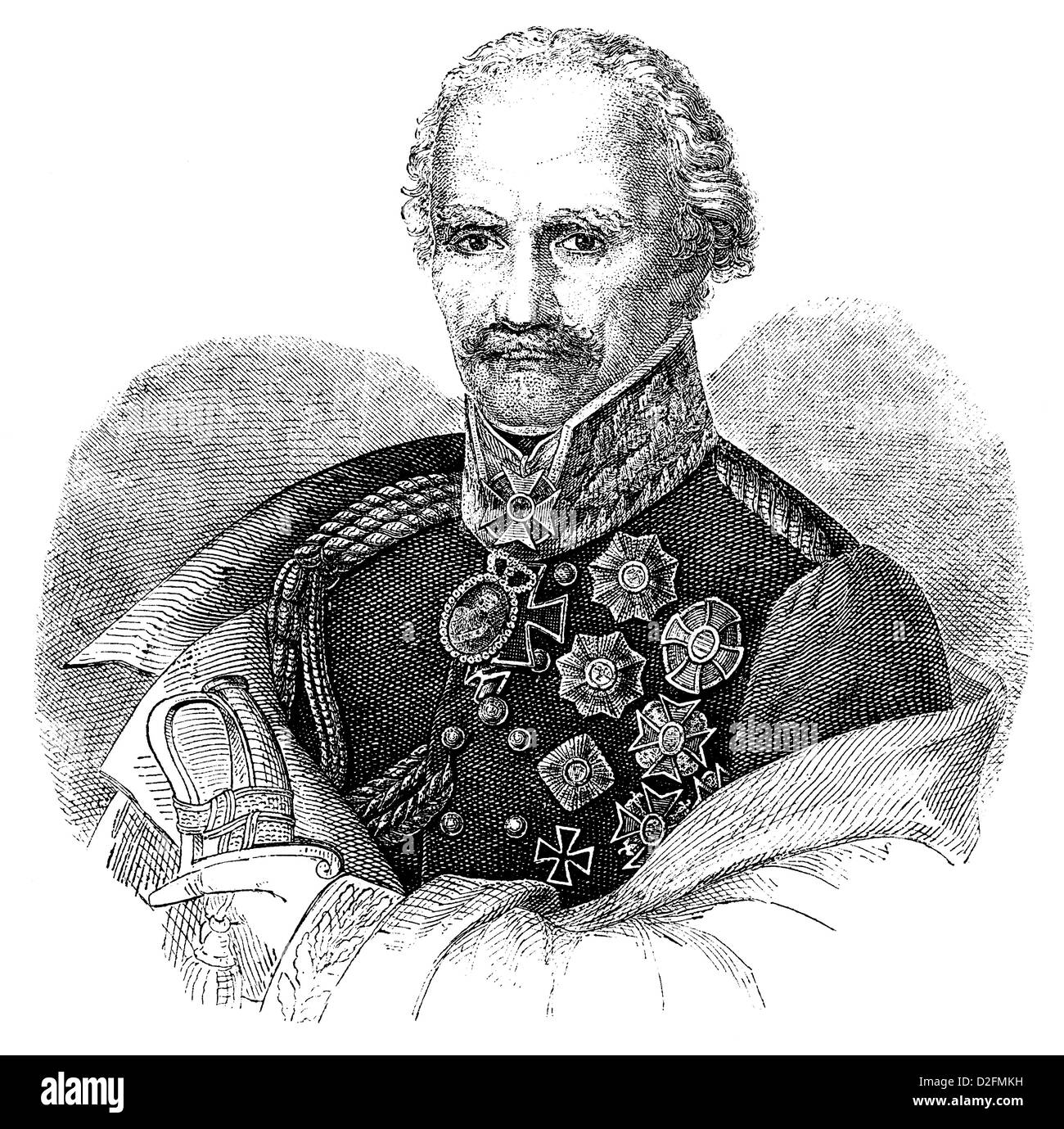 The battle of waterloo uniforms Ausgeschnittene Stockfotos und bilder